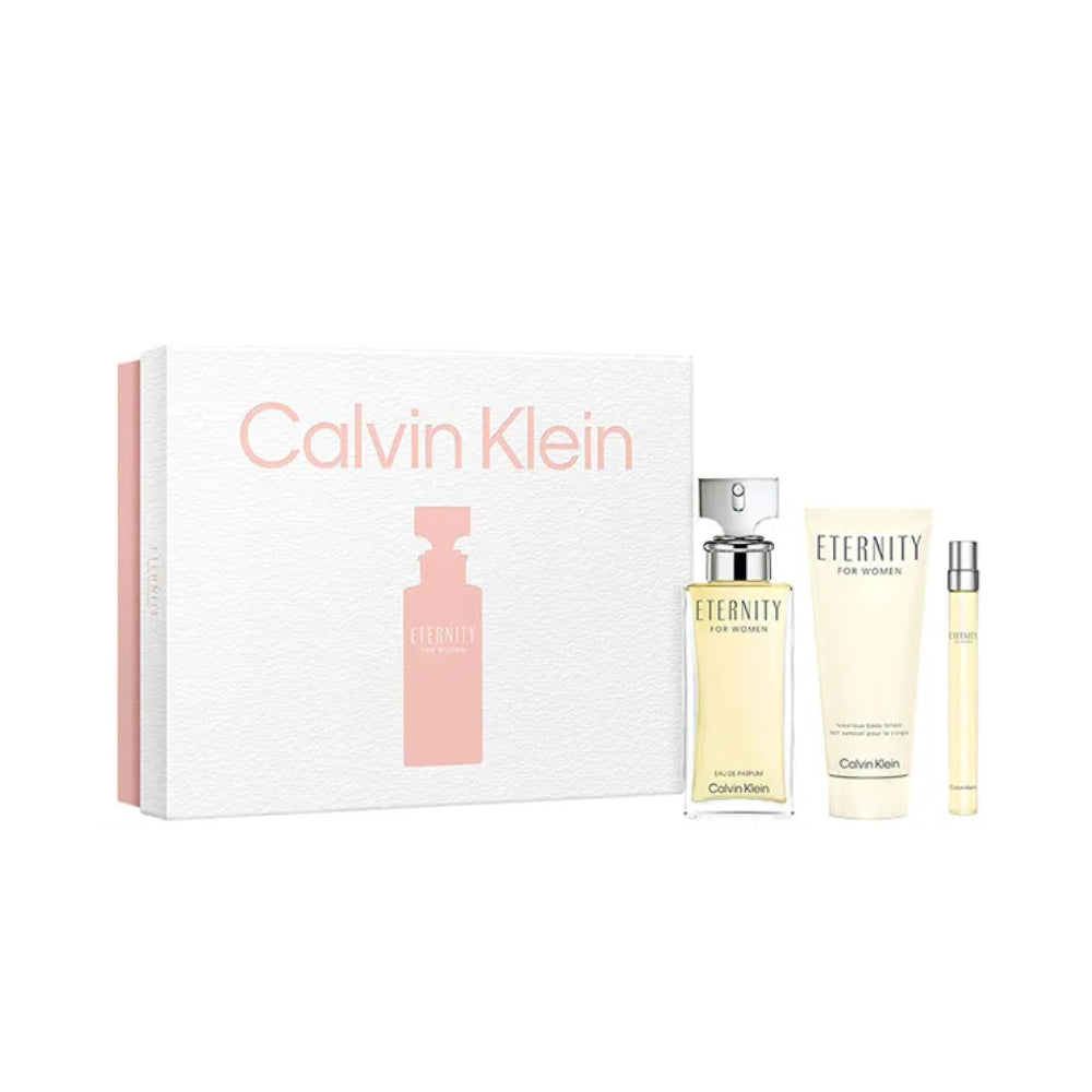 SET Calvin Klein ETERNITY Mujer EDP 100ML+100+10ML