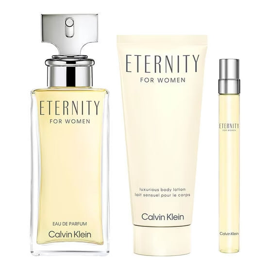 SET Calvin Klein ETERNITY Mujer EDP 100ML+100+10ML